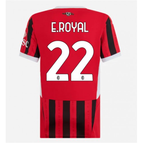 Dres AC Milan Emerson Royal #22 Domaci za Žensko 2024-25 Kratak Rukav